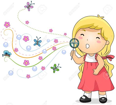 Girl Bubble Blowing Clipart 20 Free Cliparts Download Images On