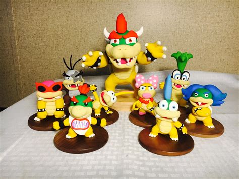 koopalings bowser  bowser jr   polymer clay rgaming