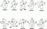 Coloring Pages Number Characters Printable Read sketch template