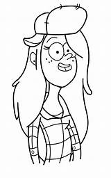 Gravity Falls Wendy Corduroy Coloring sketch template
