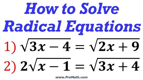 solving radical equations with two radicals tessshebaylo