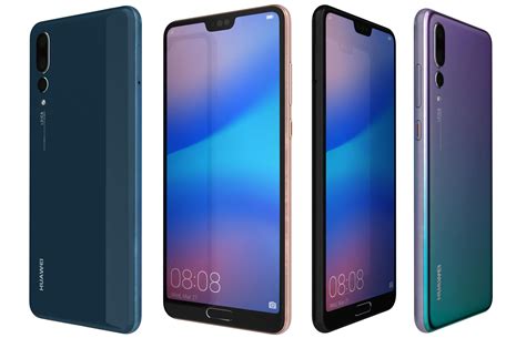 huawei p pro  colors  model cgtrader