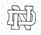 Notre Dame Logo Pumpkin Logos Printable Coloring Pages Irish Football Weebly P29 Super sketch template