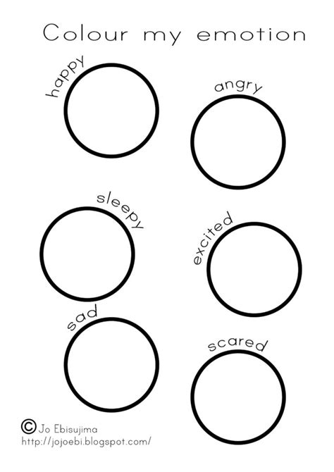 preschool coloring pages  emotions