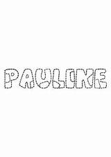 Pauline Coloriages Divers Prenoms Prénoms Partage Imprime Télécharge sketch template