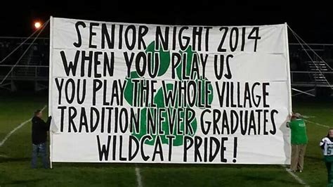 senior night banner senior night senior night football varsity cheer
