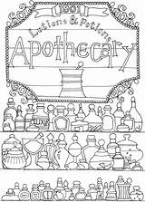 Coloring Pages Apothecary Dover Book Adult Publications Books Witch Doverpublications Shadows Colouring Bliss Welcome Titles Browse Complete Catalog Over Template sketch template