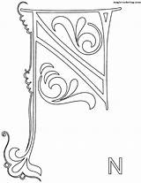 Coloring Pages Monograms Beautiful Magic sketch template