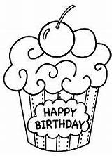 Birthday Cake Pages Coloring Balloon sketch template