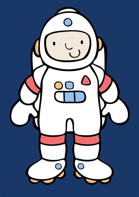 printable astronaut cut  template