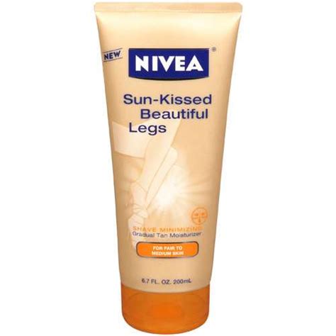 nivea tan moisturizer for fair to medium skin sun kissed beautiful legs 6 7 fl oz
