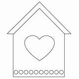 Birdhouse sketch template