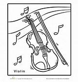 Violin sketch template
