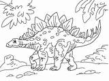 Estegosaurio Stegosaurus Dinosaurios Paracolorear sketch template