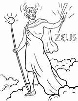 Zeus Coloring Greek Pages Printable Kids Gods Colouring Flag Mythology Coloringcafe Color Drawings Pdf Printables Myths Ancient Legends Outline Hercules sketch template