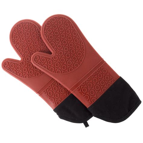 silicone oven mitts extra long professional quality heat resistant