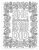 Coloring Pages Quote Book Quotes Printable Adult Cute Inspirational Mandala Color Colorful Colouring Inspire Sheets Adults Creations Inspired Kids Print sketch template