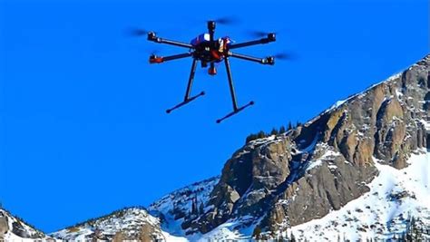 start   drones  drop bombs  avalanche terrain teton gravity research