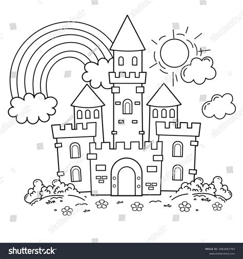 fairy tale castle coloring pages