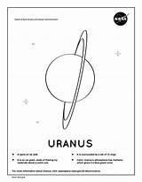 Nasa Spaceplace Uranus sketch template