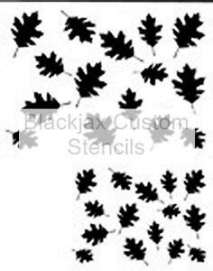 camo oak leaf set airbrush stencil template camouflage