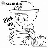 Cocomelon Xcolorings Jj Yoyo Rhymes Stew Carving Harvest sketch template