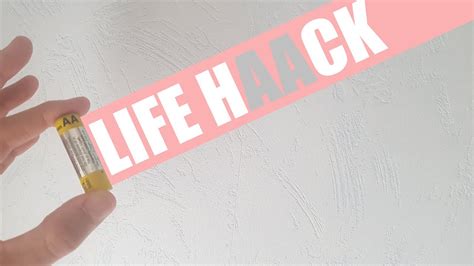 life hack batteries aa youtube
