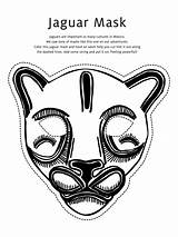 Mask Coloring Jaguar Pages Masks Printable African Totem Pole Animal Kids Drawing Wolf Templates Egyptian Color Tiki Template Tribal Teacollection sketch template