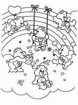 Coloring Care Bears Pages Kids Print Printable Simple Group Justcolor Children sketch template