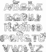 Coloring Alphabet Pages Letters Critter Colorthealphabet Colorpages Kids sketch template