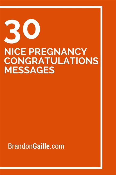 30 Nice Pregnancy Congratulations Messages Nice