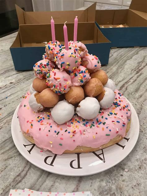 birthday donut cake  bakermama