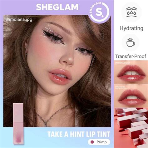 sheglam   hint lip tint high gloss ultra lightweight  sticky