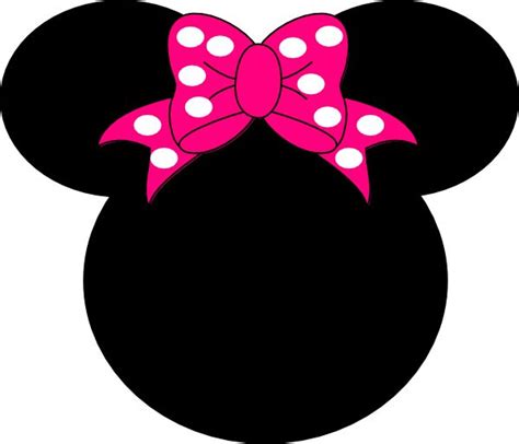 minnie mouse bow outline    clipartmag