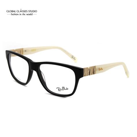 new italian design black spectacle frame acetate lady s eyeglasses