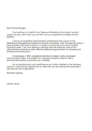 sample hr manager cover letter formats examples   ms word