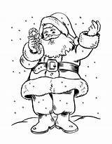 Santa Coloring Pages Claus Online sketch template