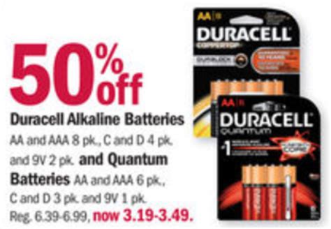 hot price  duracell batteries  meijer  thursday  friday