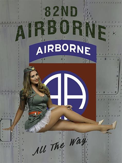 82nd Airborne Poster Pinup Poster Military Pinup Army
