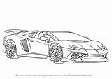 Lamborghini Drawing Draw Aventador Car Sports Roadster Line Sv Drawings Cars Step Coloring Lp750 Drawingtutorials101 Pages Sketch Tutorials Learn Kids sketch template