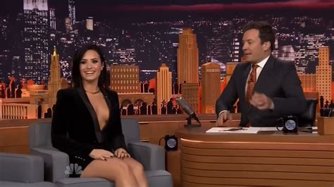 Naked Demi Lovato In The Tonight Show Starring Jimmy Fallon