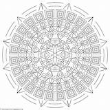 Coloring Pages Mandala Tribal Getcoloringpages sketch template