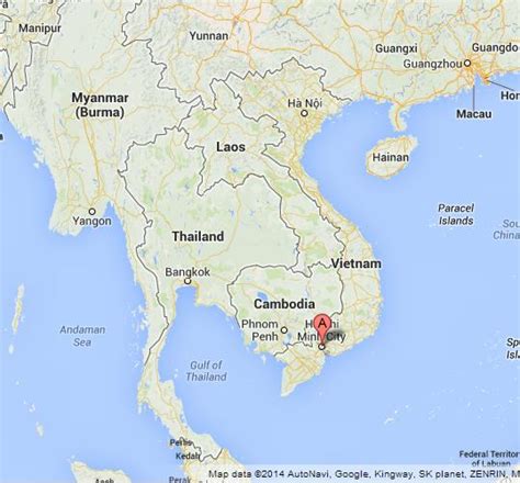 ho chi minh city  map  vietnam