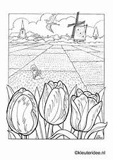 Kleurplaat Kleurplaten Nederland Windmill Dutch Tulip Mies Aap Noot Kleuteridee Horsthuis Tulips Parel Koningsdag Landschap Volwassenen Windmills Hollande Mewarn15 Leesplankje sketch template