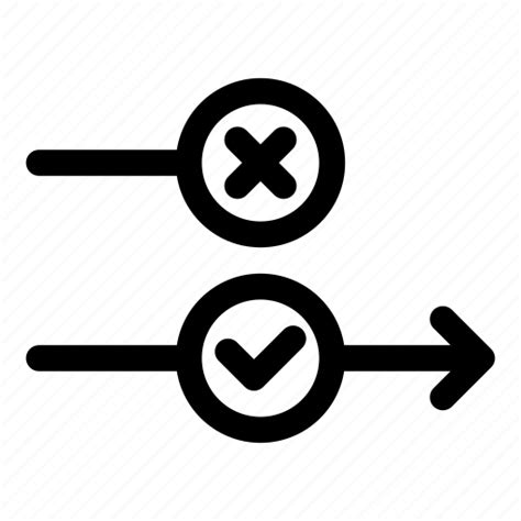 arrow exception exceptions rule icon   iconfinder