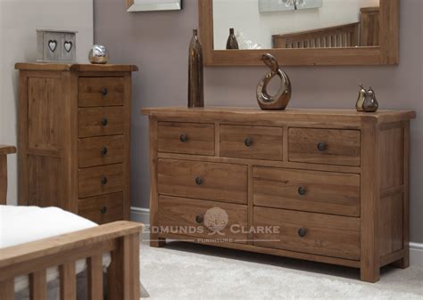 Lavenham Solid Rustic Oak Double Bed Edmunds And Clarke Ltd