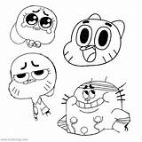 Gumball Amazing Watterson Xcolorings sketch template