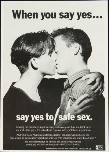 when you say yes say yes to safe sex aids education posters