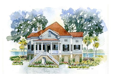 house plan   month lowcountry cottage southern living house plans house plans barbie