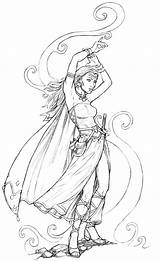 Dragons Fc03 Sorceress sketch template
